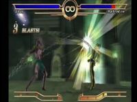 une photo d'Ã©cran de Saint Seiya - Le Sanctuaire sur Sony Playstation 2